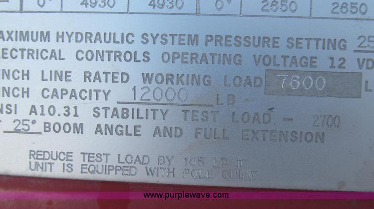 image for item G2216 1997 GMC C7500 digger derrick truck