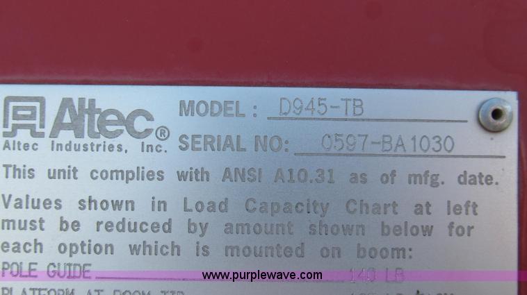 image for item G2216 1997 GMC C7500 digger derrick truck