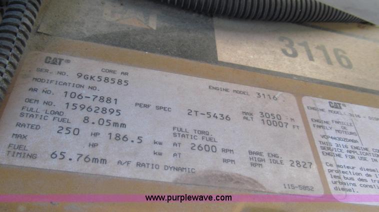 image for item G2216 1997 GMC C7500 digger derrick truck