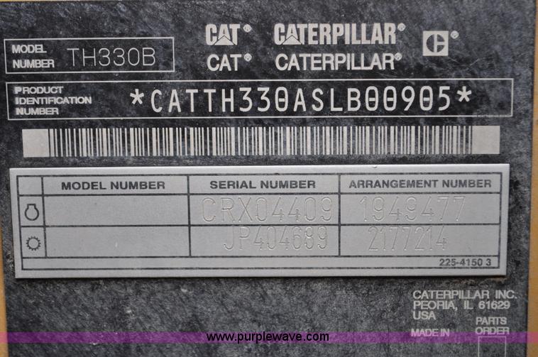 image for item G6192 2005 Caterpillar TH330B telehandler