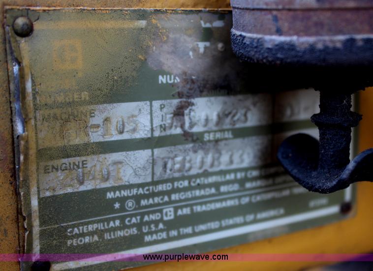 image for item H7753 1990 Caterpillar PR105 milling machine