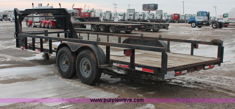 image for item H8362 2008 Parker Performance tandem axle gooseneck trailer