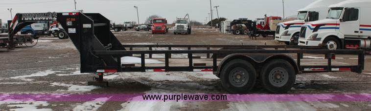 image for item H8362 2008 Parker Performance tandem axle gooseneck trailer