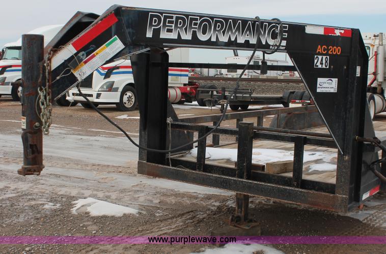 image for item H8362 2008 Parker Performance tandem axle gooseneck trailer