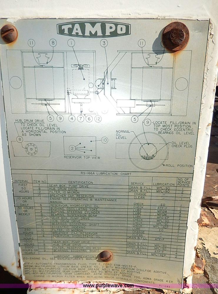 image for item I9483 Tampo RS166A smooth drum vibratory roller