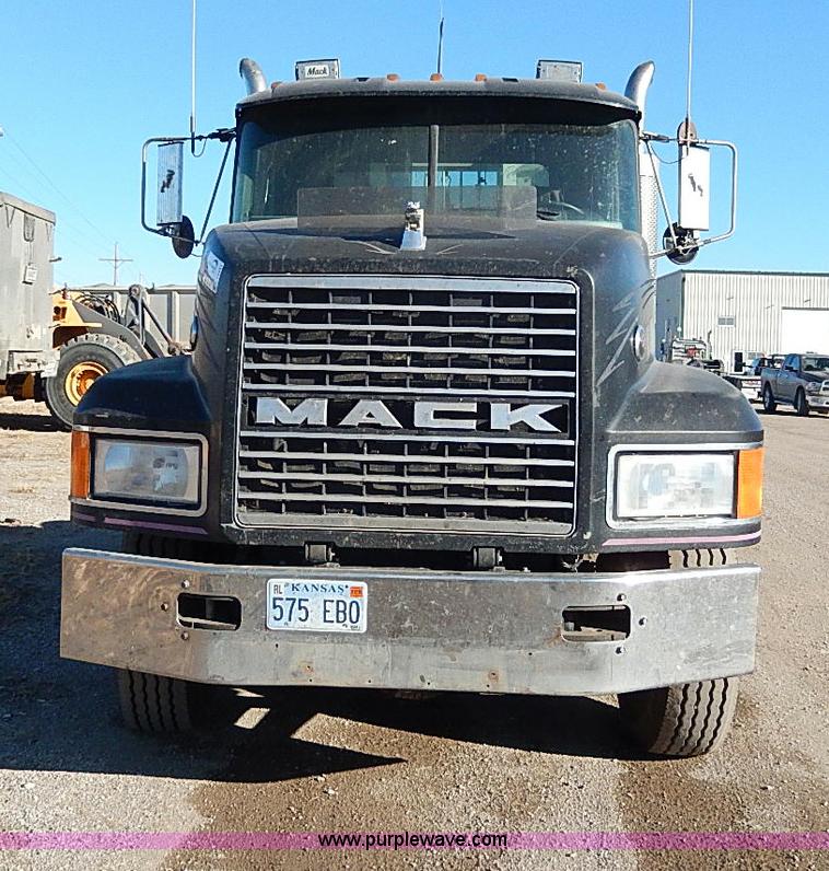 image for item I9484 1997 Mack CL713 triple axle semi truck