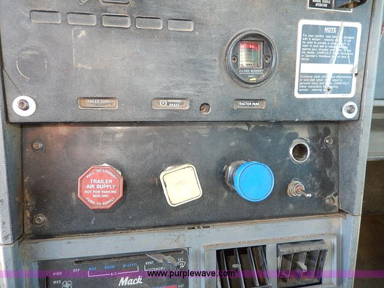 image for item I9484 1997 Mack CL713 triple axle semi truck