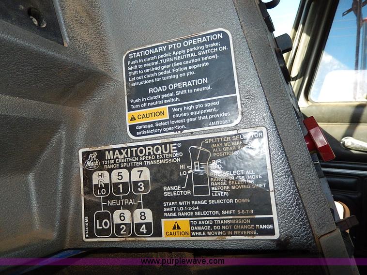 image for item I9484 1997 Mack CL713 triple axle semi truck