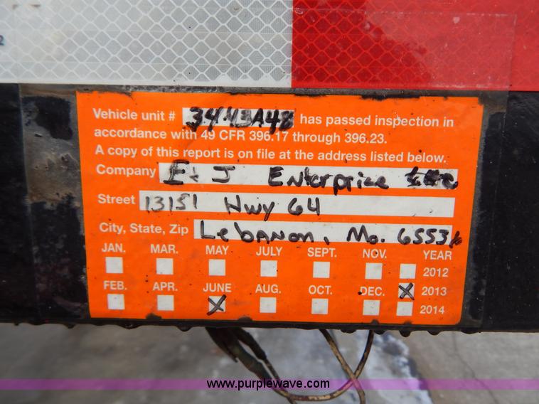 image for item H3821 1997 low profile step deck trailer