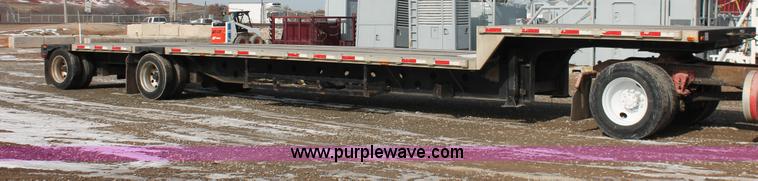 image for item H8356 2000 Transcraft 48' spread axle drop deck trailer