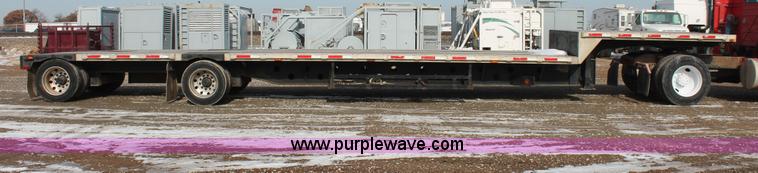 image for item H8356 2000 Transcraft 48' spread axle drop deck trailer