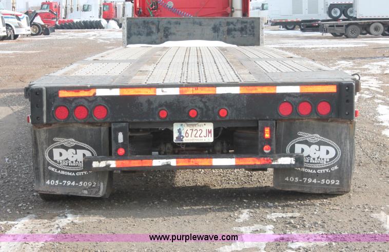 image for item H8356 2000 Transcraft 48' spread axle drop deck trailer