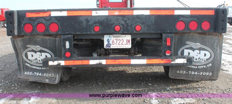 image for item H8356 2000 Transcraft 48' spread axle drop deck trailer