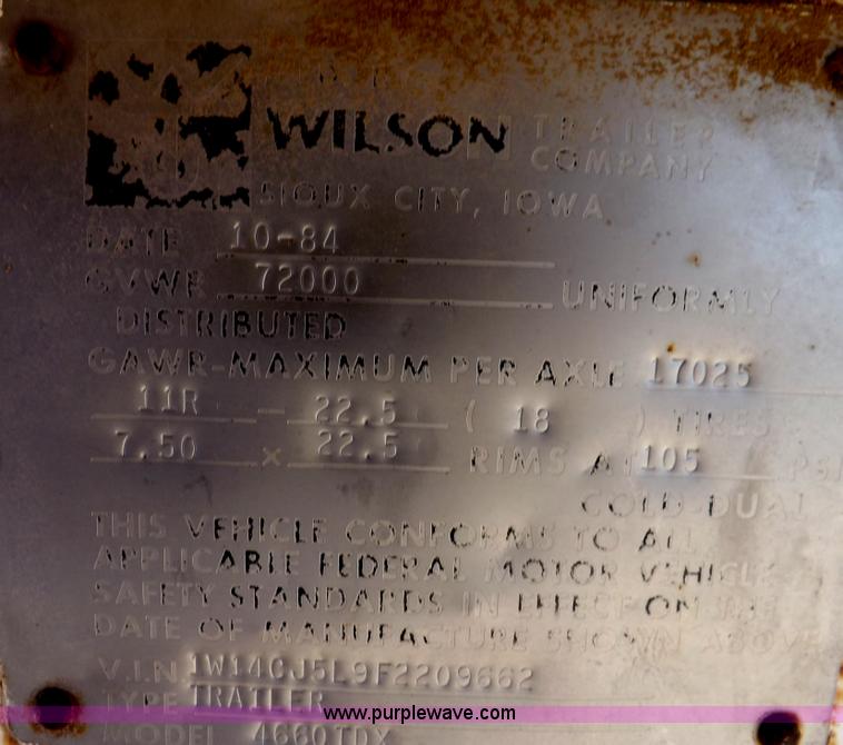 image for item I8481 1984 Wilson MovAll hydraulic trailer