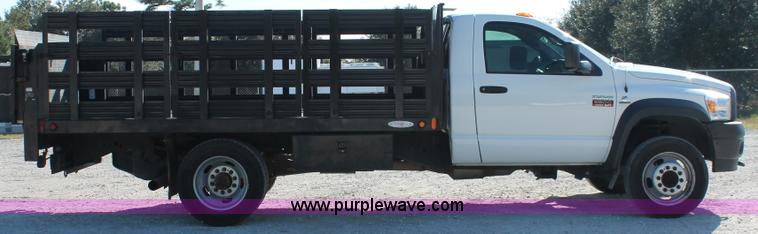image for item H8303 2008 Dodge Ram 5500 HD stake bed truck