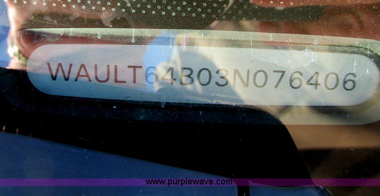 image for item E5180 2003 Audi A6 Quattro