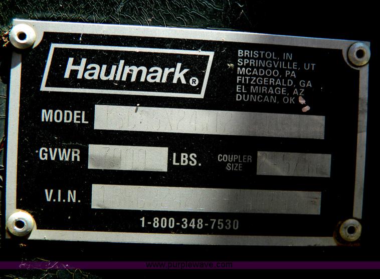 image for item G7906 2006 Haulmark TSC85X24WT2 24' enclosed trailer