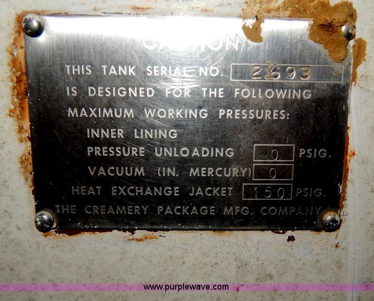 image for item H3842 Jacketed 6,000 gallon stainless steel tank