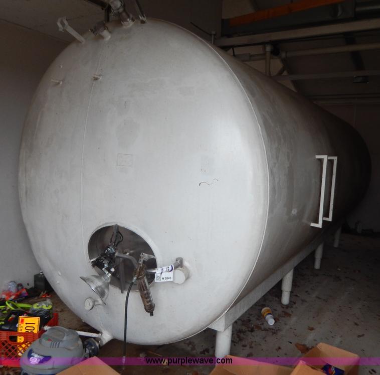 image for item H3843 Jacketed 6,000 gallon stainless steel tank