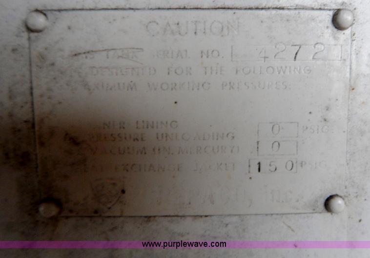 image for item H3843 Jacketed 6,000 gallon stainless steel tank