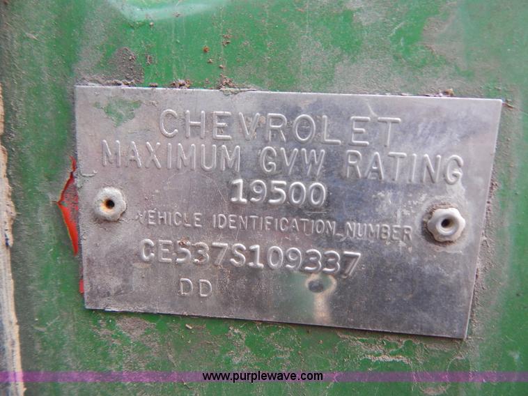 image for item H3888 1967 Chevrolet C50 dump truck