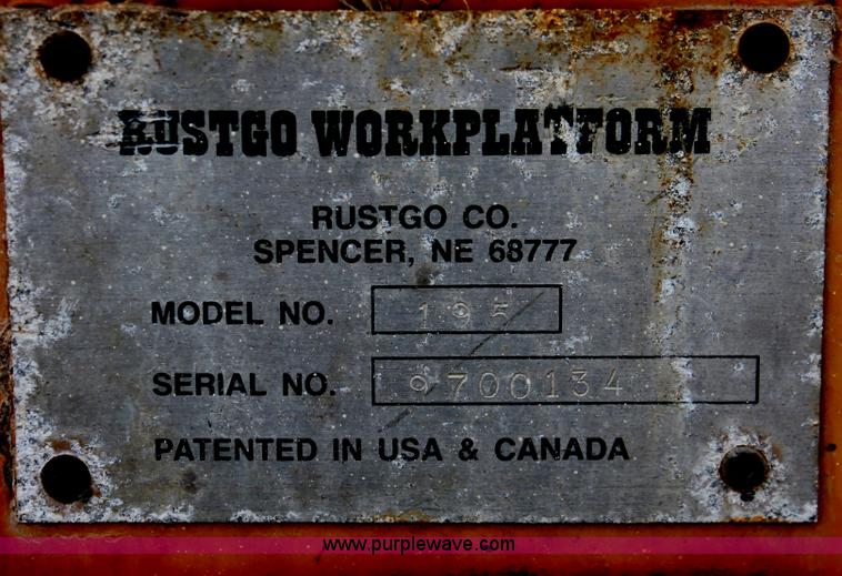 image for item H8351 Rustgo 195 mobile work platform