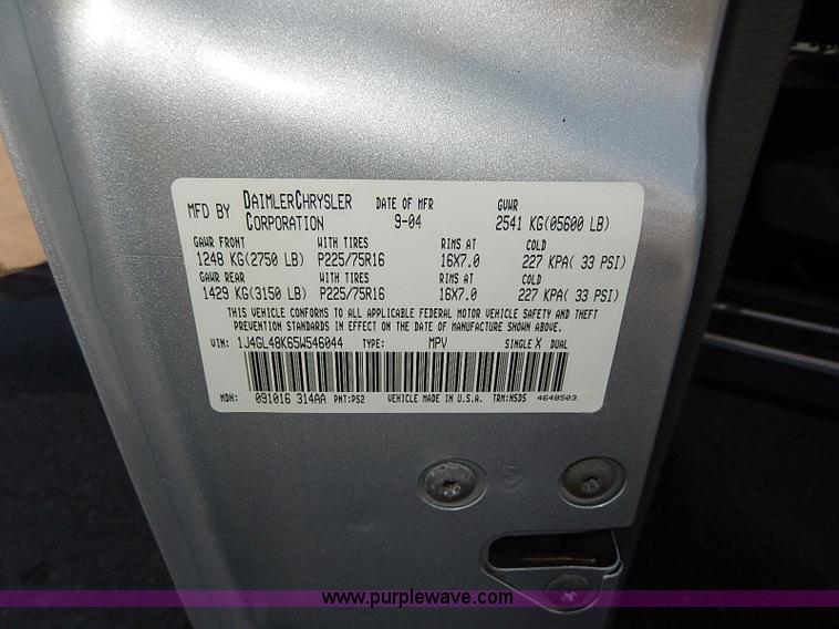 image for item I9459 2005 Jeep Liberty SUV