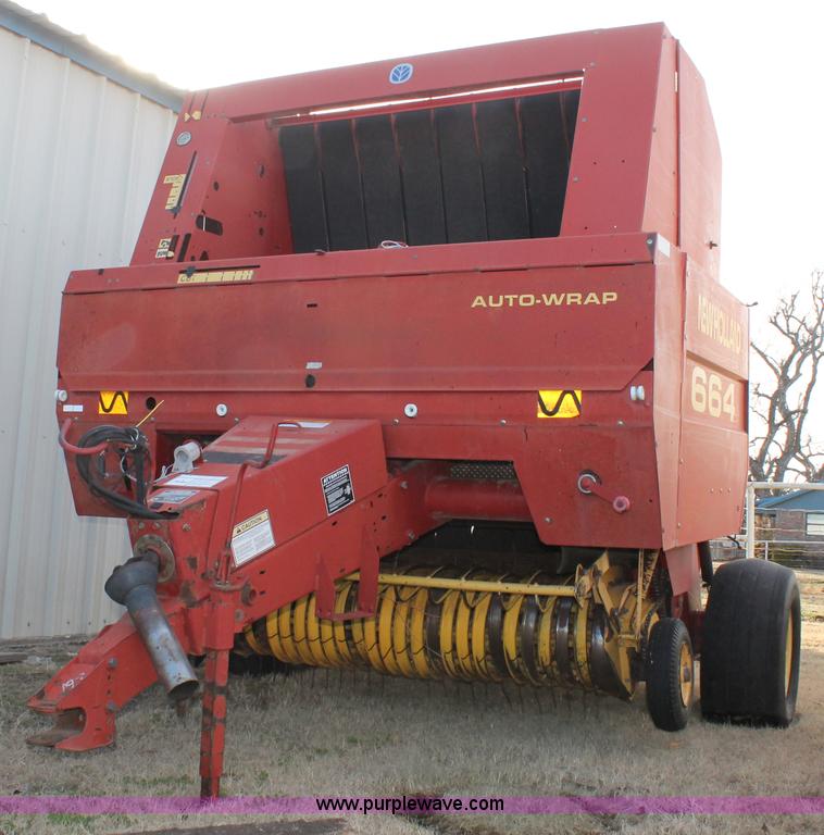 image for item C3675 1998 New Holland 664 round baler