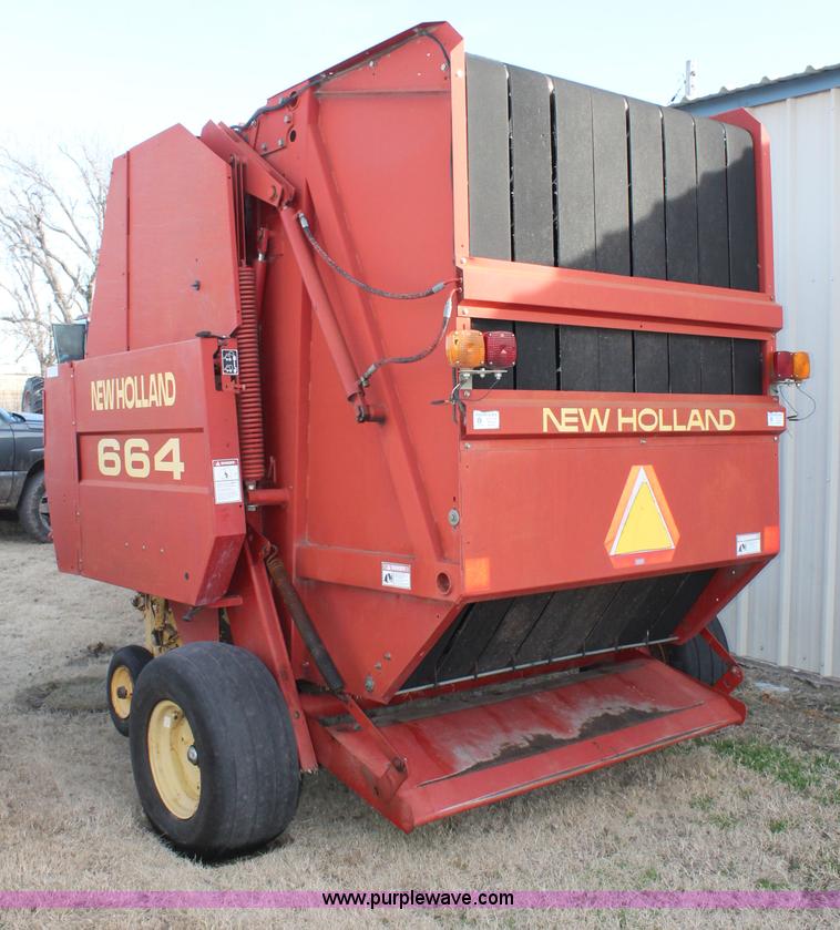 image for item C3675 1998 New Holland 664 round baler