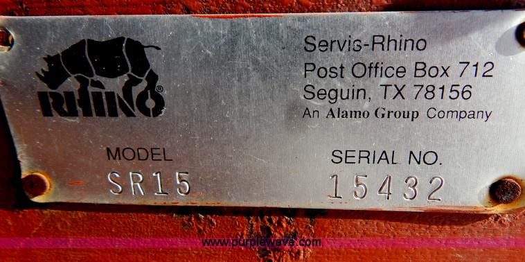 image for item F5495 Rhino SR15 batwing mower