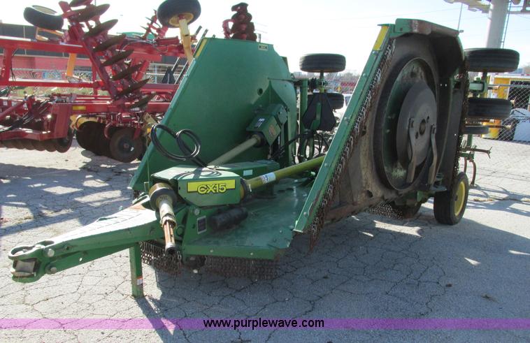 image for item H3827 2009 John Deere CX15 batwing mower