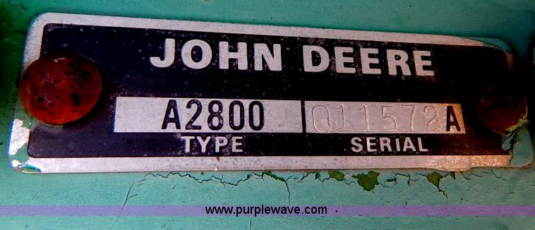 image for item H3835 John Deere 2800 six bottom plow