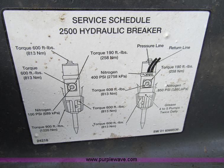 image for item AY9955 Bobcat 2500-6 hydraulic breaker