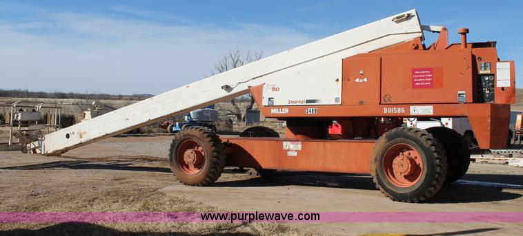 image for item C3670 1999 Snorkel TB-A80RDZ boom lift