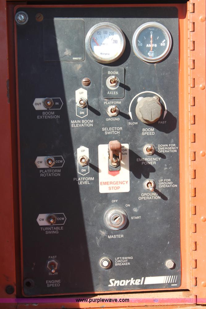 image for item C3670 1999 Snorkel TB-A80RDZ boom lift