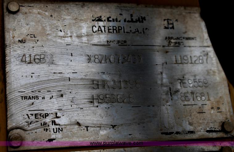 image for item C3674 1995 Caterpillar 416B backhoe