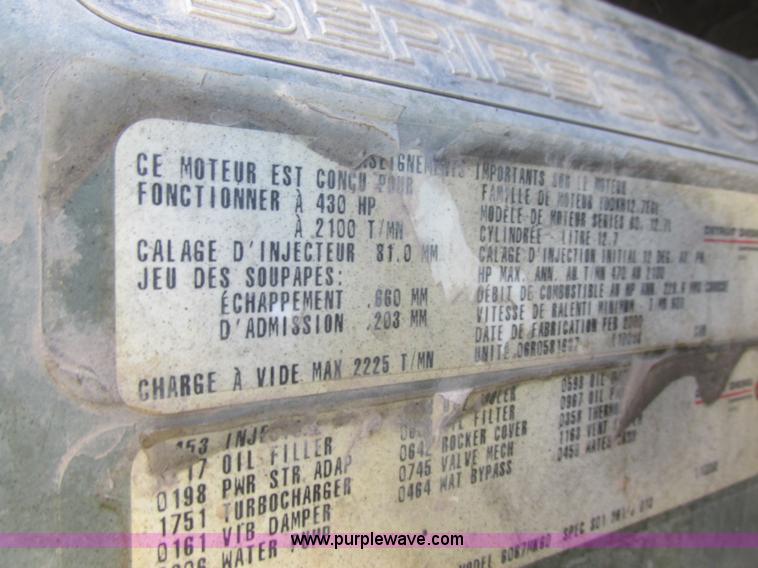 image for item E5247 2000 Freightliner Century Class semi truck