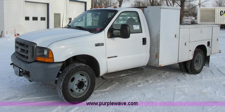 image for item E5250 2000 Ford F450 Super Duty XL utility truck