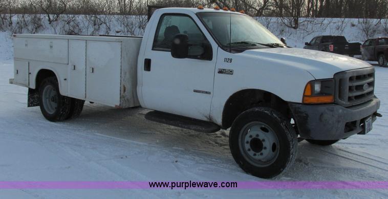 image for item E5250 2000 Ford F450 Super Duty XL utility truck