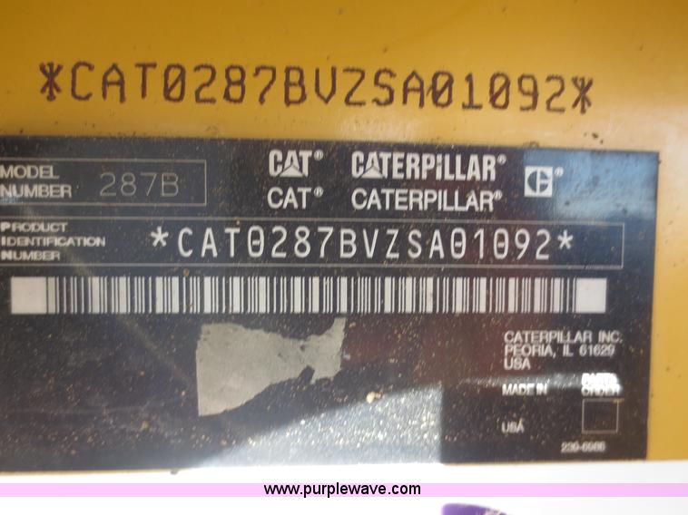image for item F8072 2005 Caterpillar 287B skid steer