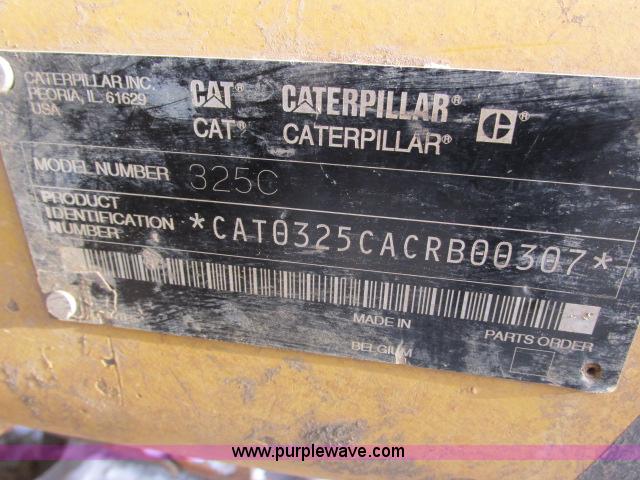 image for item G8899 2002 Caterpillar 325C L excavator