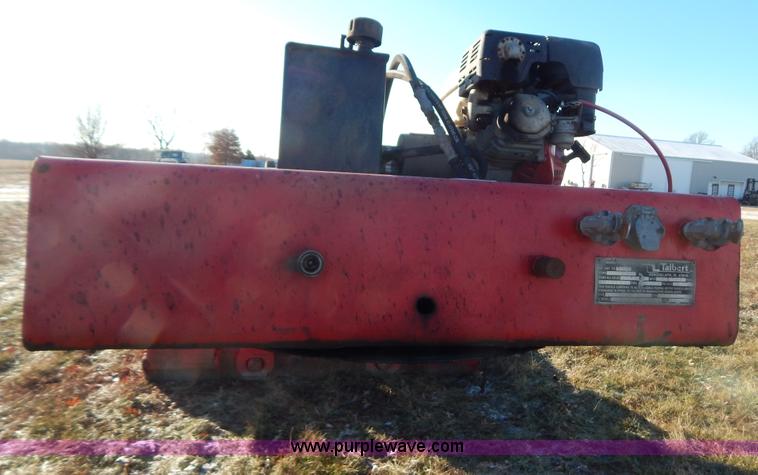 image for item H3920 1999 Talbert triple axle lowboy trailer with stinger