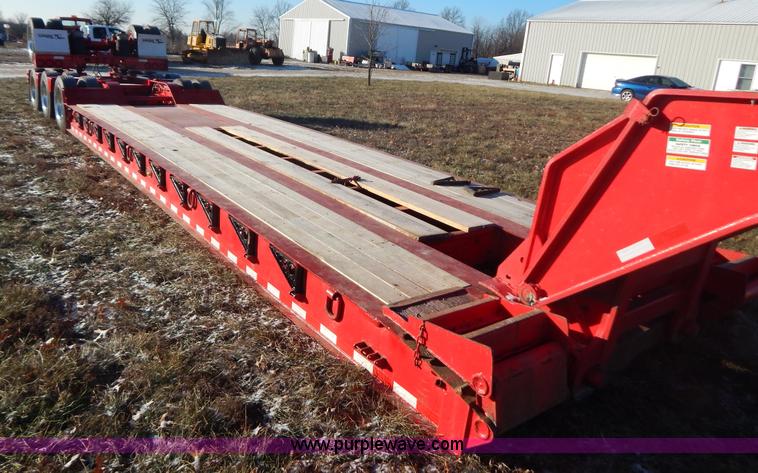 image for item H3920 1999 Talbert triple axle lowboy trailer with stinger