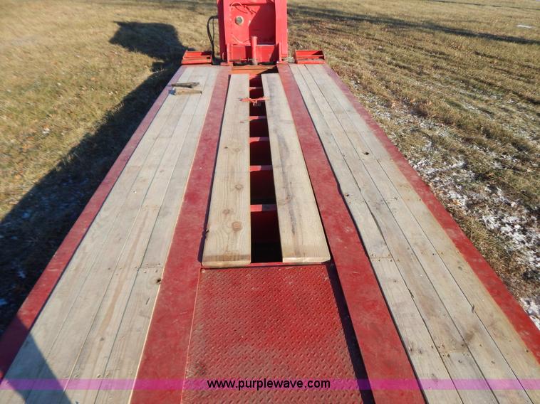 image for item H3920 1999 Talbert triple axle lowboy trailer with stinger