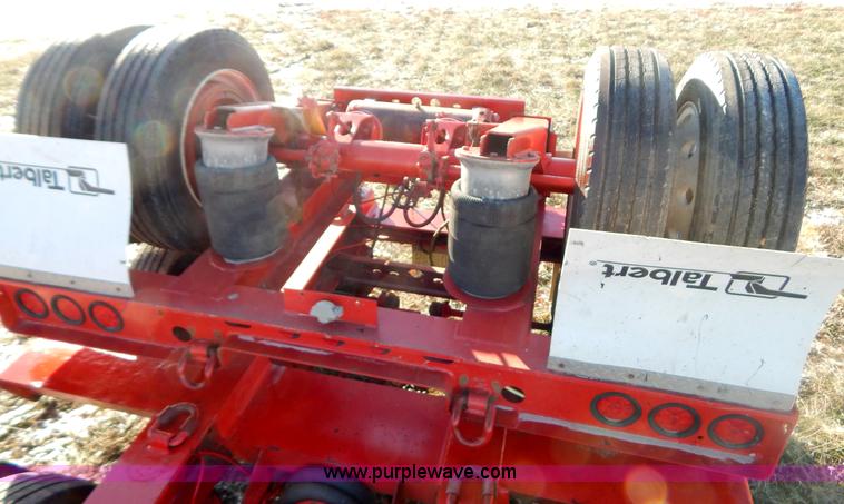 image for item H3920 1999 Talbert triple axle lowboy trailer with stinger