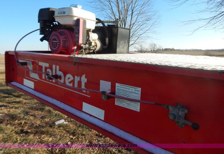 image for item H3920 1999 Talbert triple axle lowboy trailer with stinger