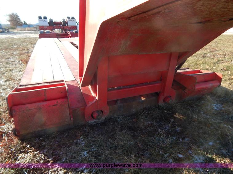 image for item H3920 1999 Talbert triple axle lowboy trailer with stinger