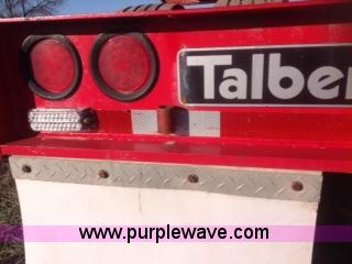 image for item H3920 1999 Talbert triple axle lowboy trailer with stinger