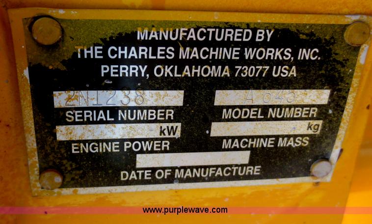 image for item H6688 1996 Ditch Witch 7610DD concrete wheel saw