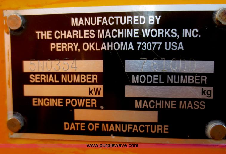 image for item H6688 1996 Ditch Witch 7610DD concrete wheel saw